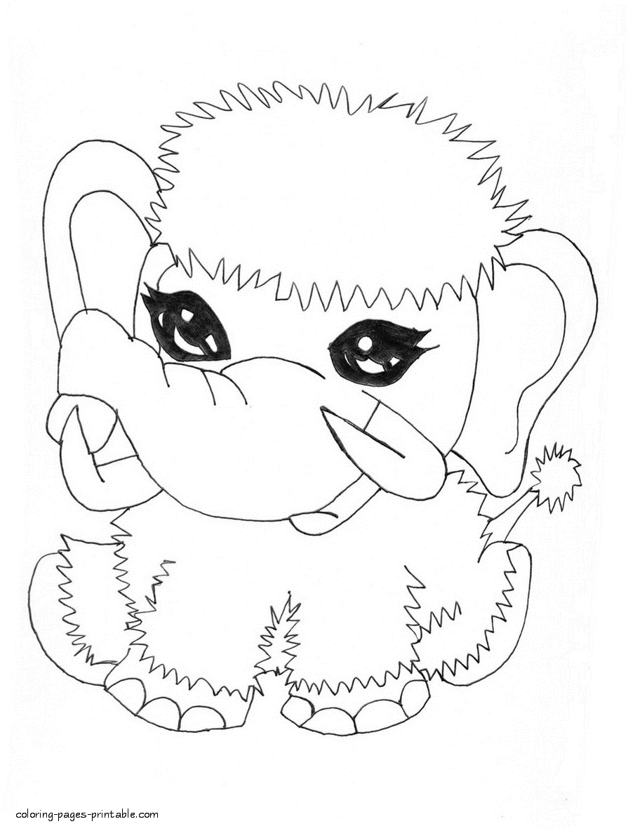 Abbey's pet Shiver coloring page