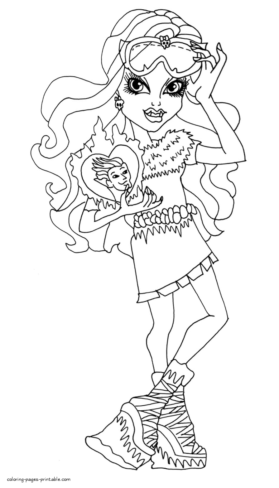 Girls coloring pages. Monster High