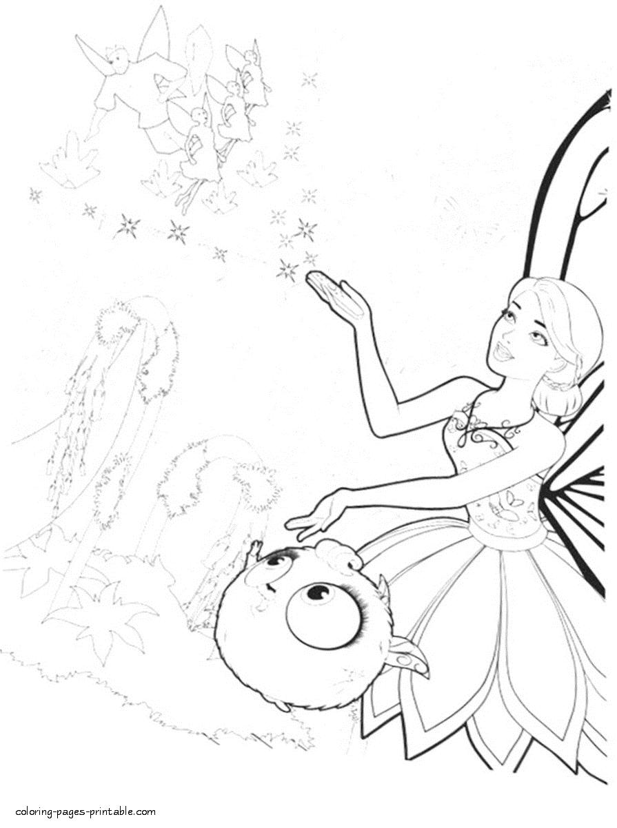 Fairy Princess coloring pages for girls