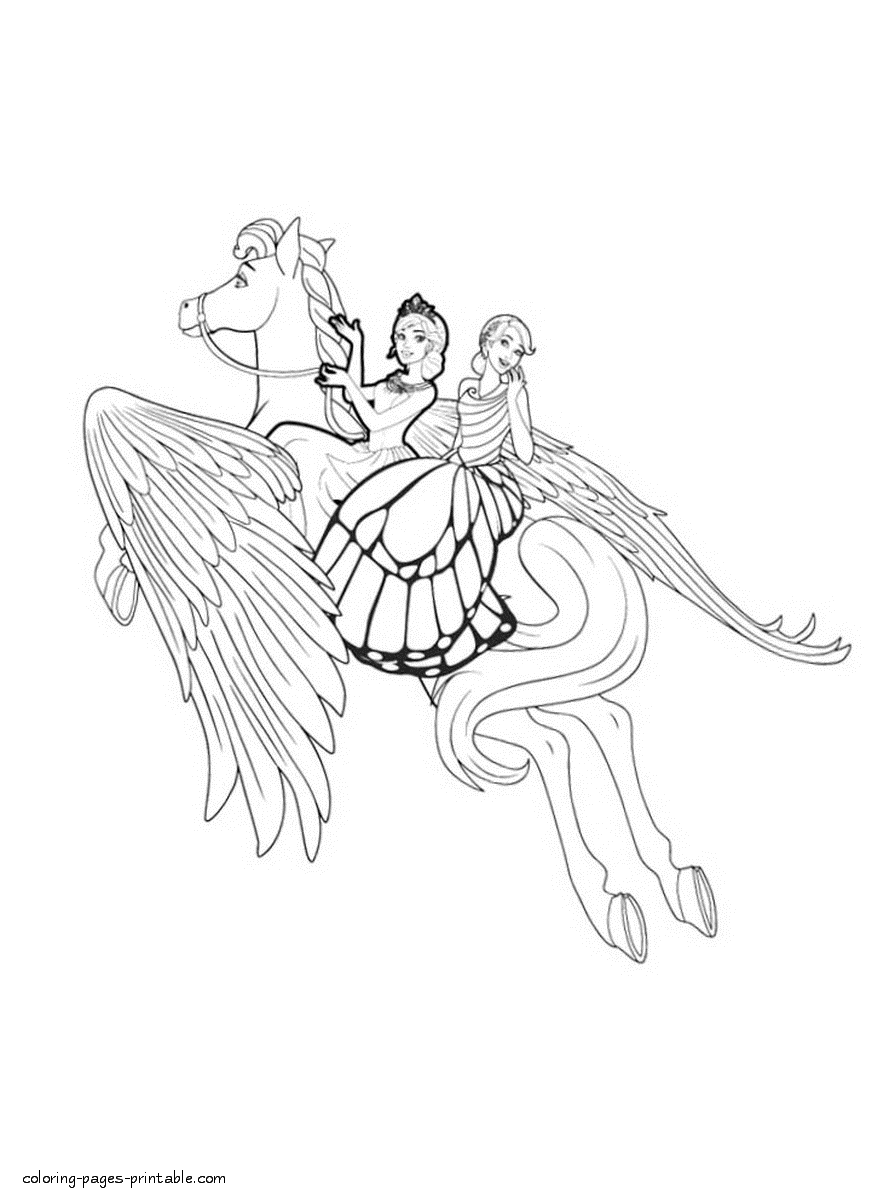 The Fairy Princess coloring pages