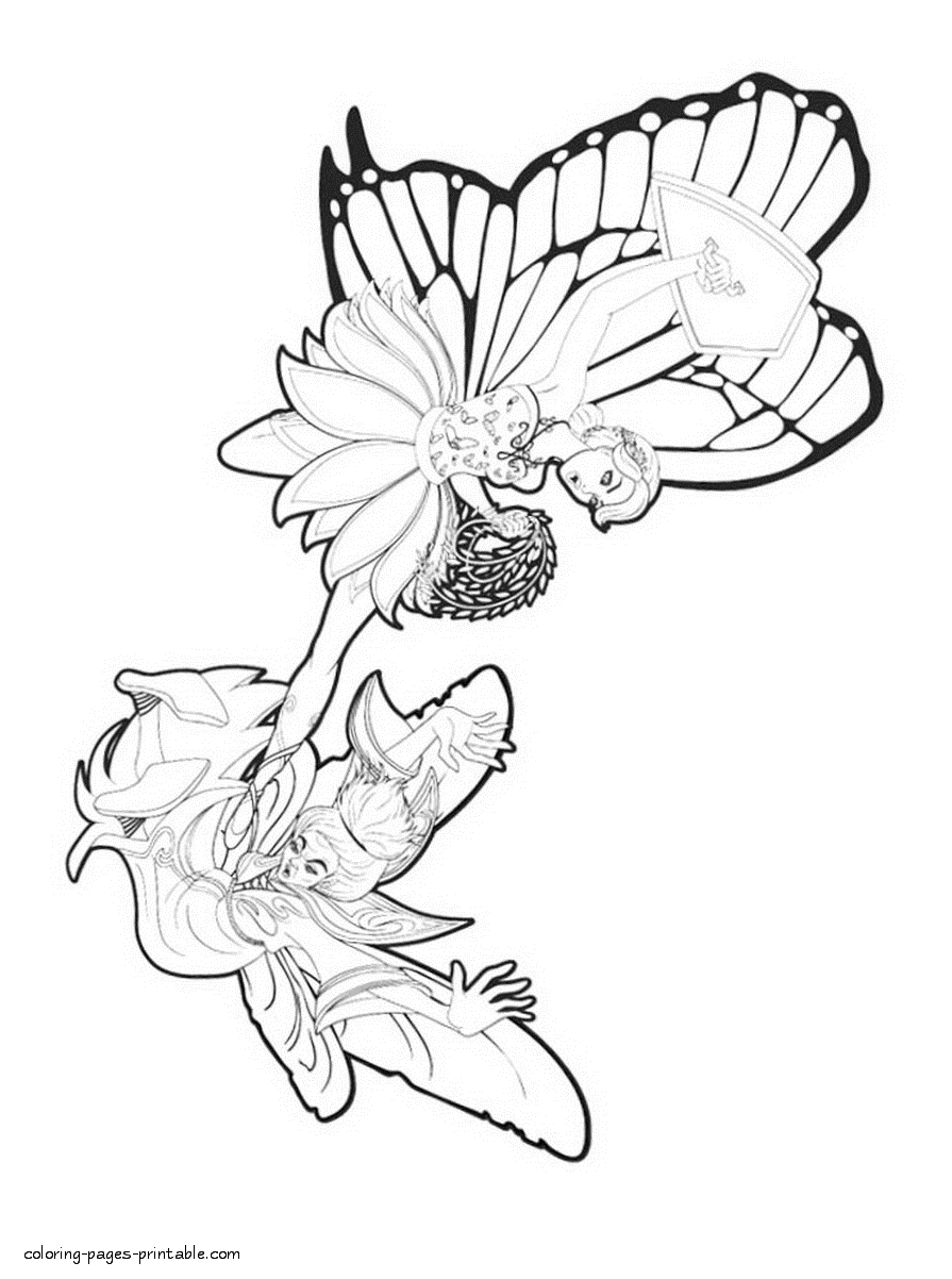 The Fairy Princess free coloring pages to print out