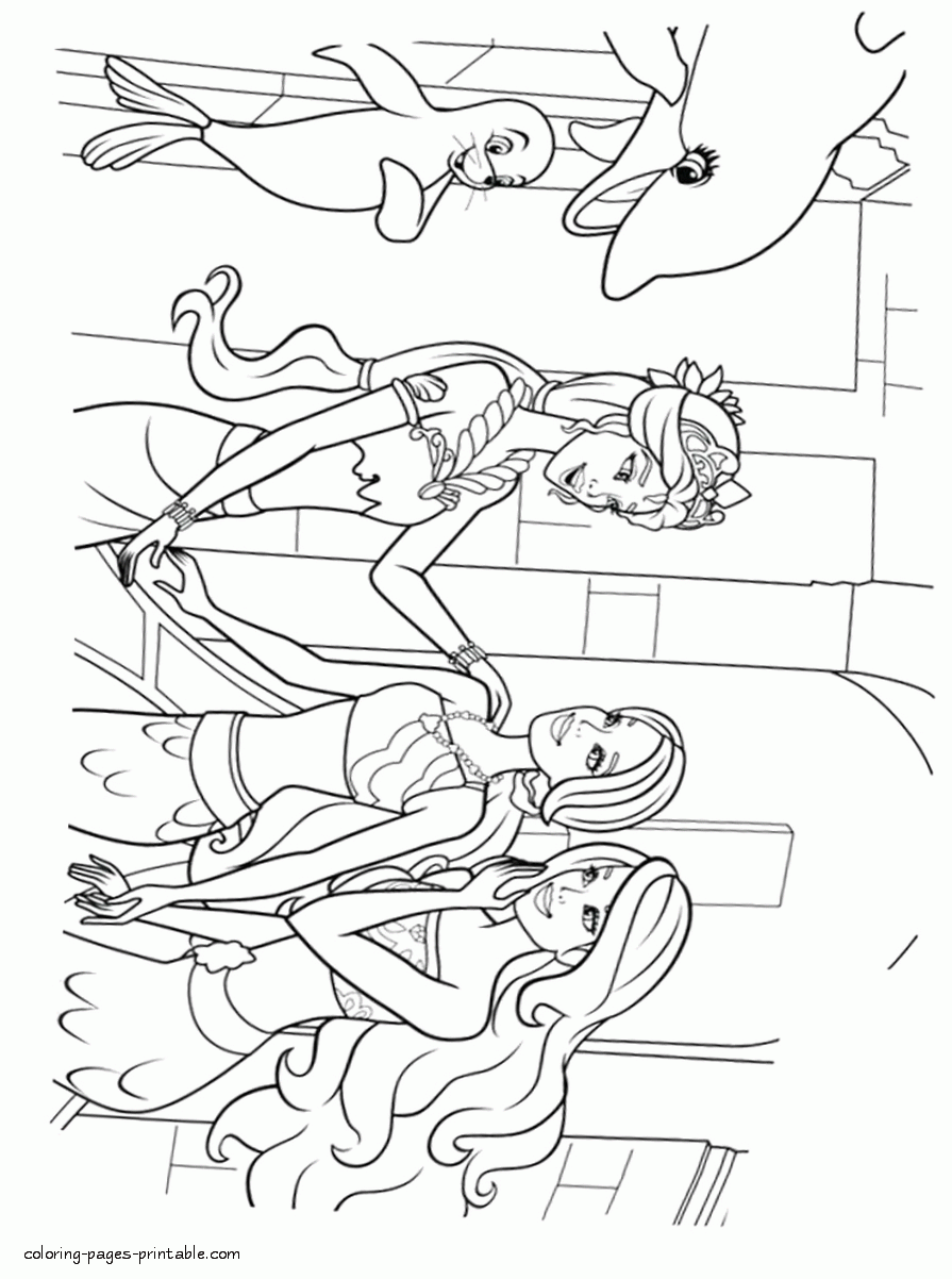 Barbie in a Mermaid Tale. Download these printable coloring pages