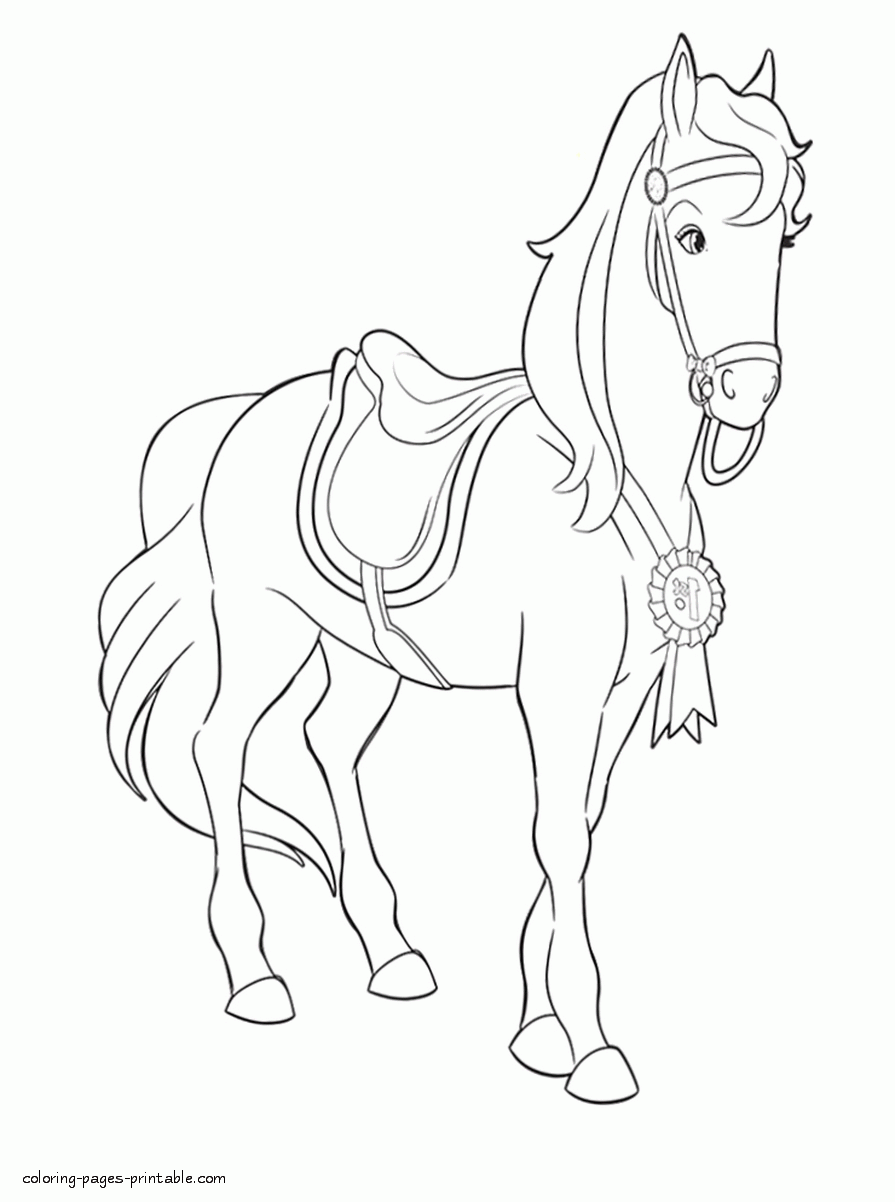 Barbie Sisters Pony Tale Coloring Pages Girls Majesty