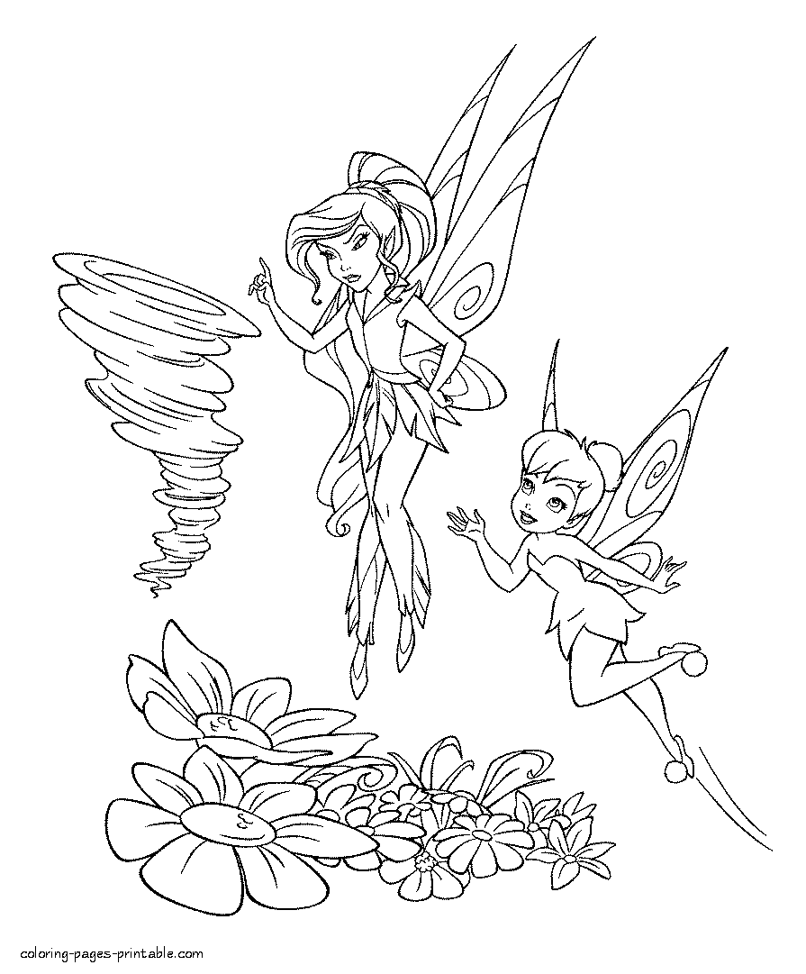 Vidia. Free fairy coloring pages