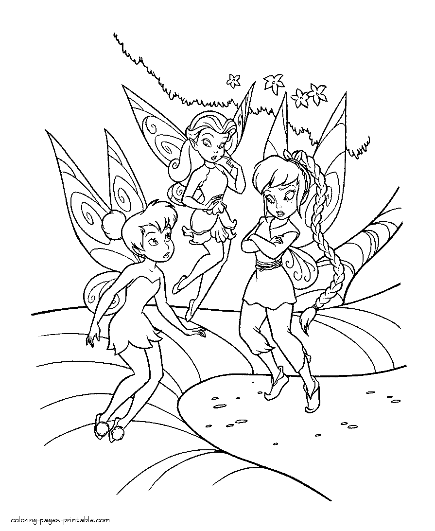 Free Coloring pages fairies