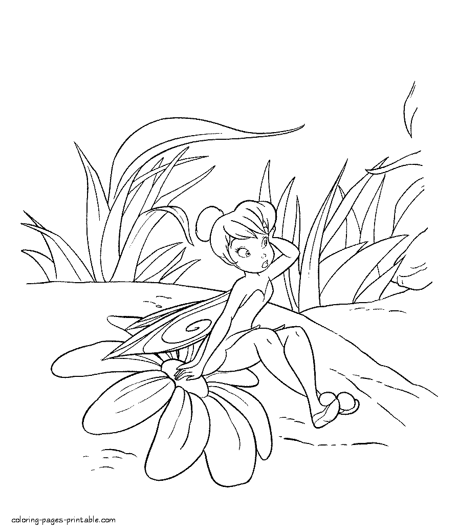Coloring pages Tinkerbell fairy