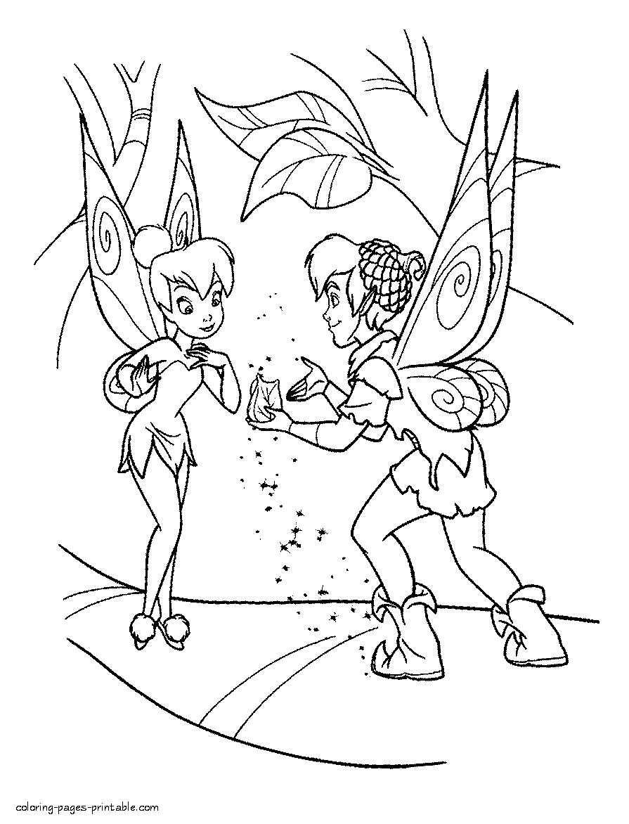 Fairy printable free coloring pages - download and print it