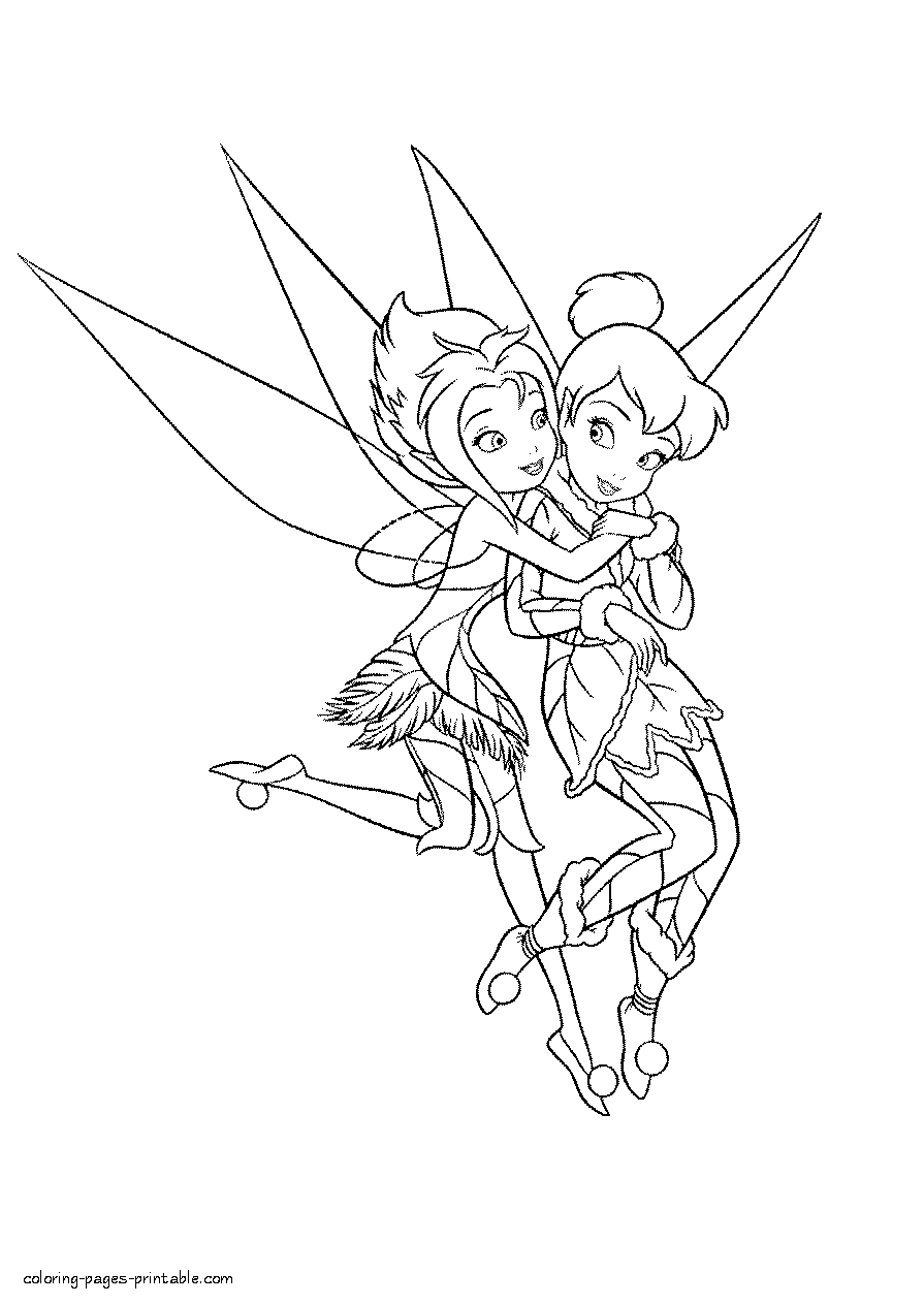 Beautiful coloring pages for girls. Print fairies