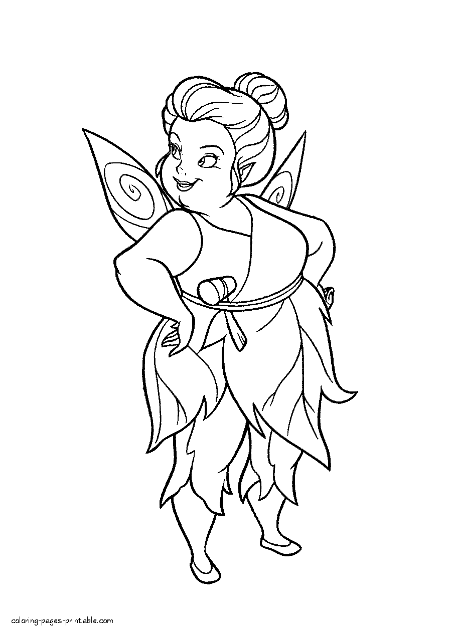 Printable coloring pages for girls. Fairy