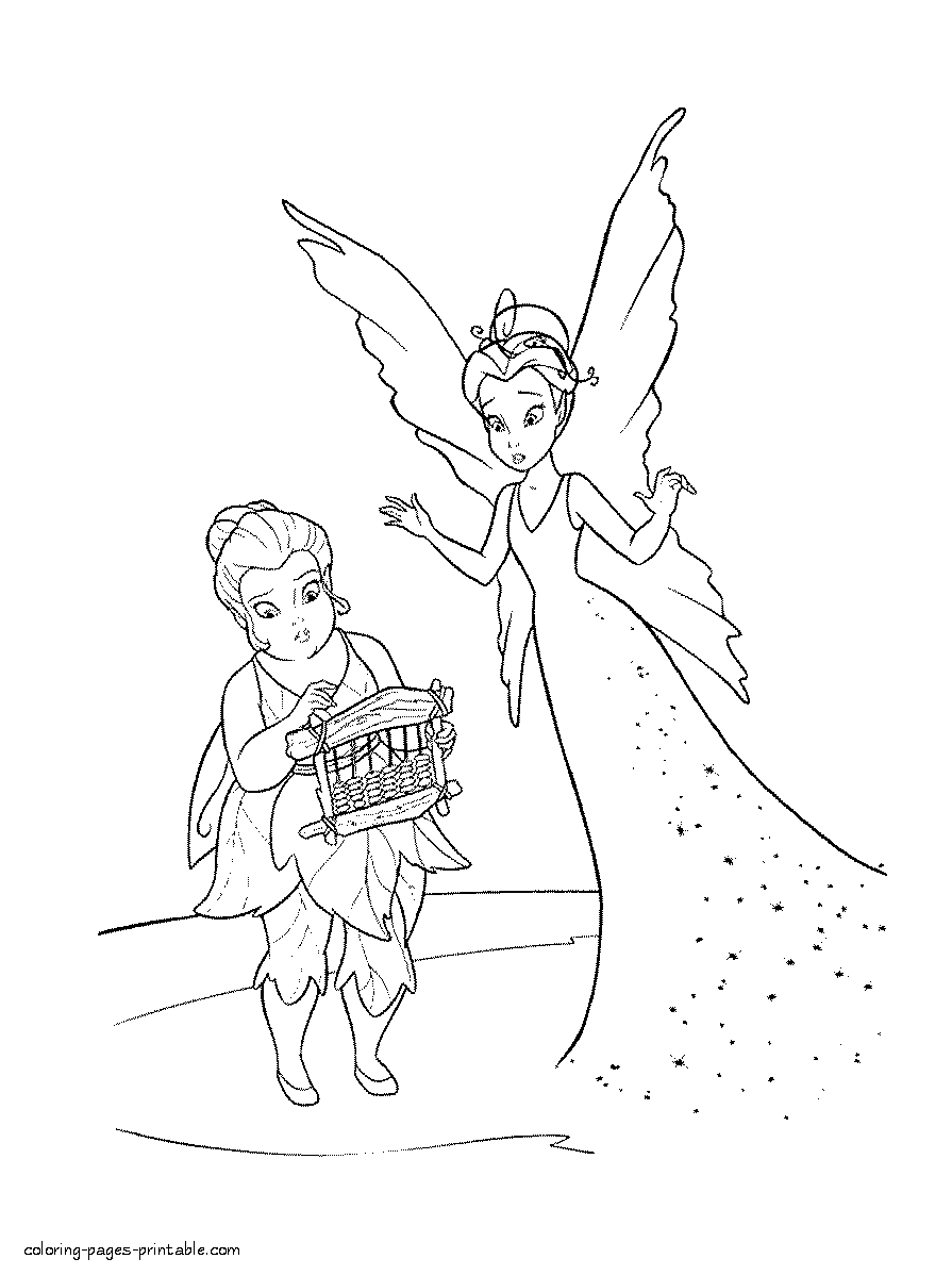 Fairy coloring pages online. Free