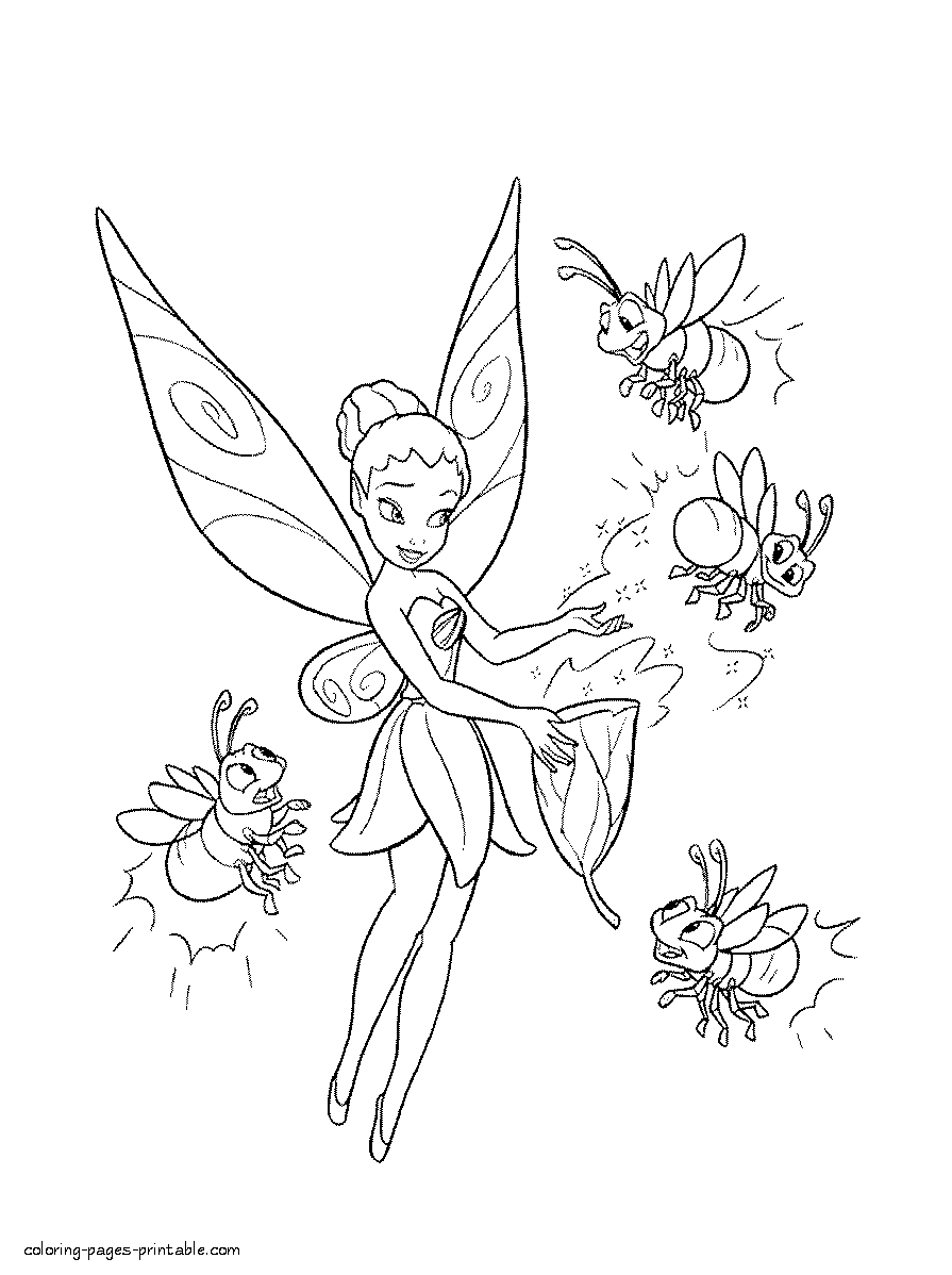 Free printable fairy coloring pages for girls