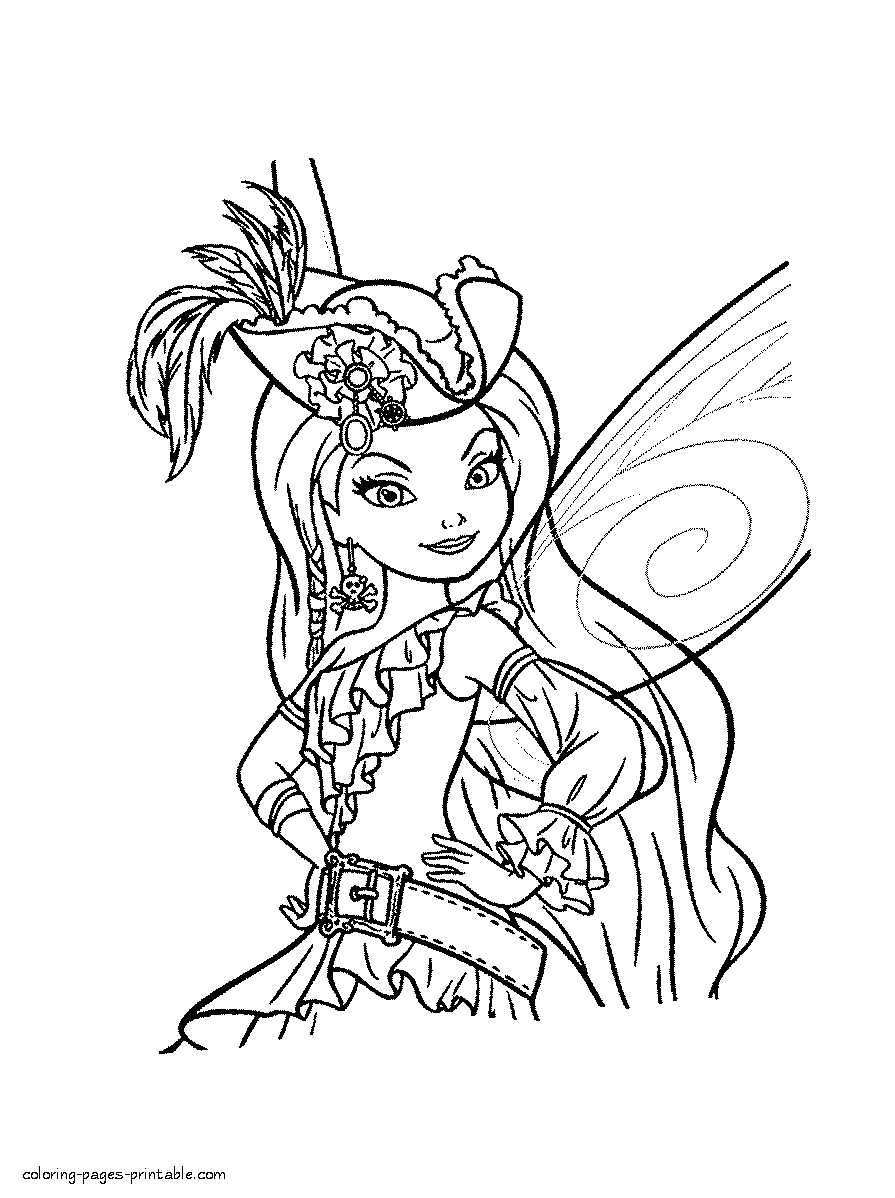 Fairy coloring sheet. Print it free