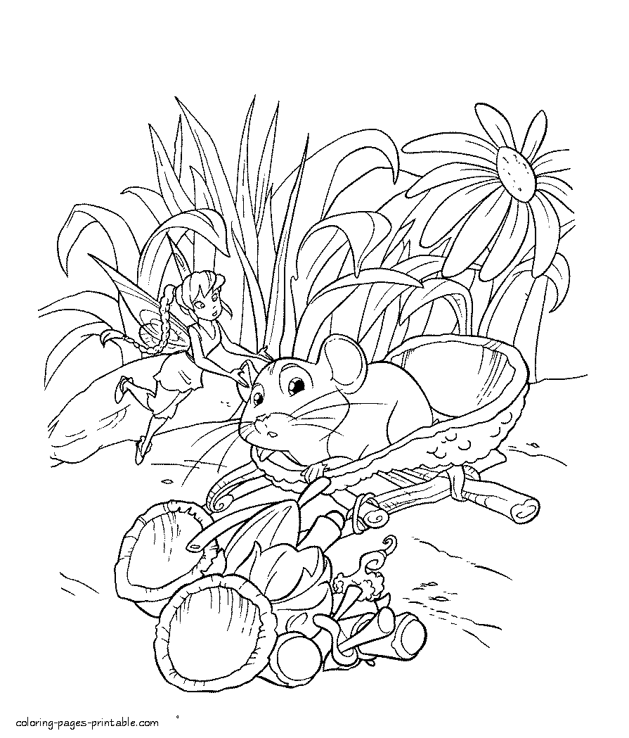 Fairy tale printable coloring pages