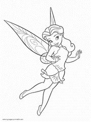 Fairy Coloring Pages Tinkerbell Detailed Free Fairies
