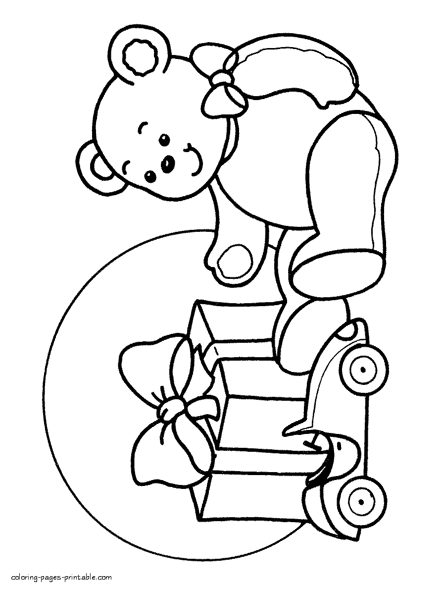 Christmas toys for kids coloring pages