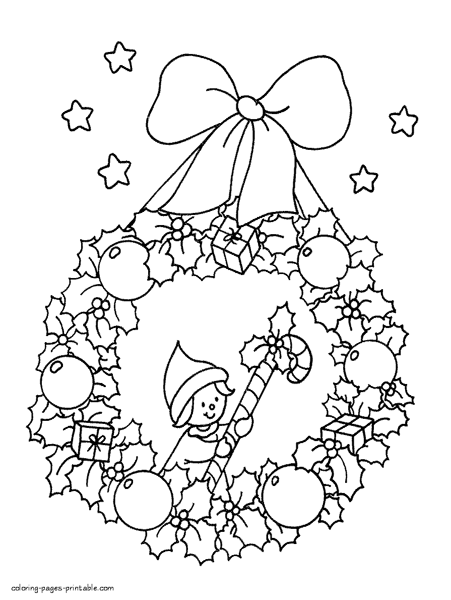 Christmas coloring pages for children. Print free