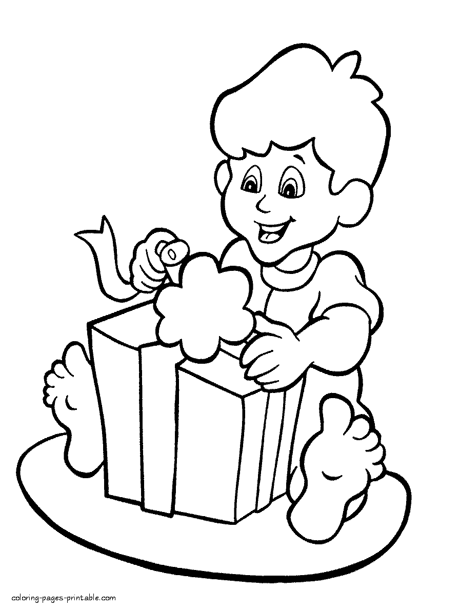 Printable holidays coloring pages - free download