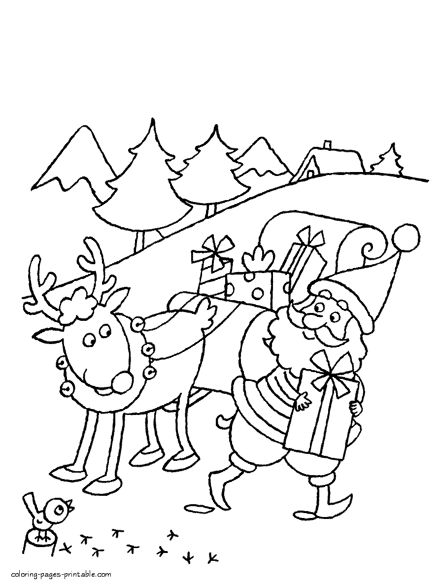 Happy New year coloring pages for children