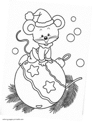 Christmas coloring pages for kids. Santa Claus