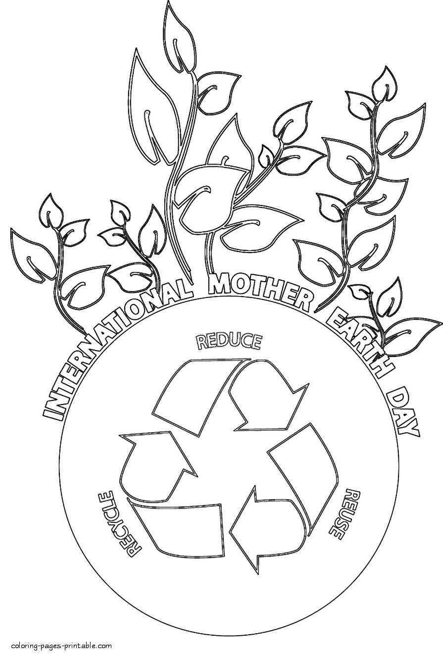 International Mother Earth Day coloring pages