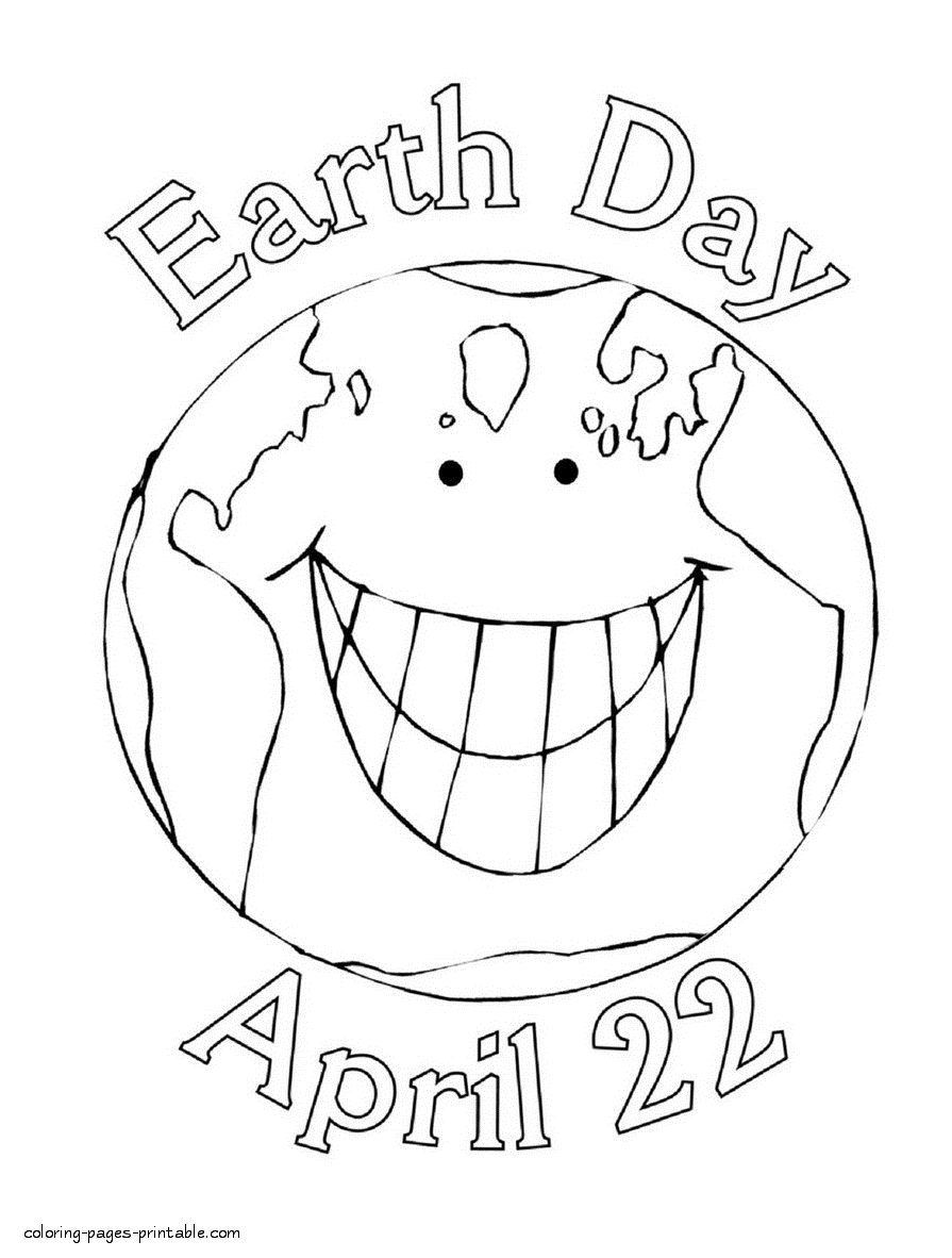 April 22 coloring pages pictures