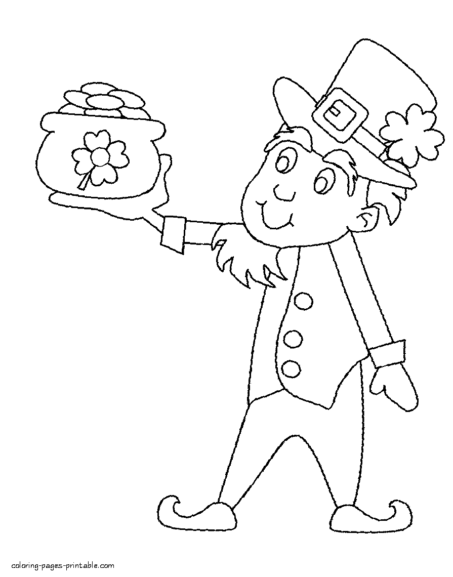 March 17 holiday coloring pages