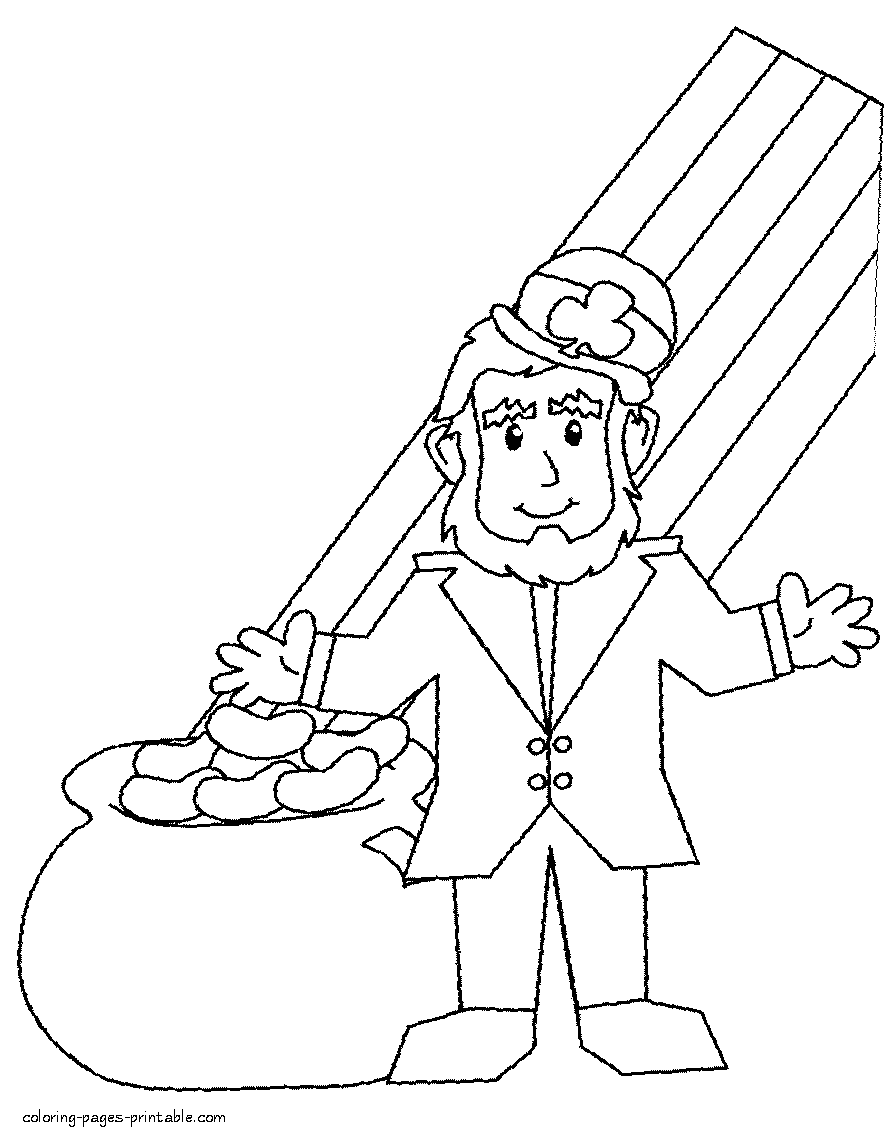 St. Patrick's Day coloring sheets for preschoolers