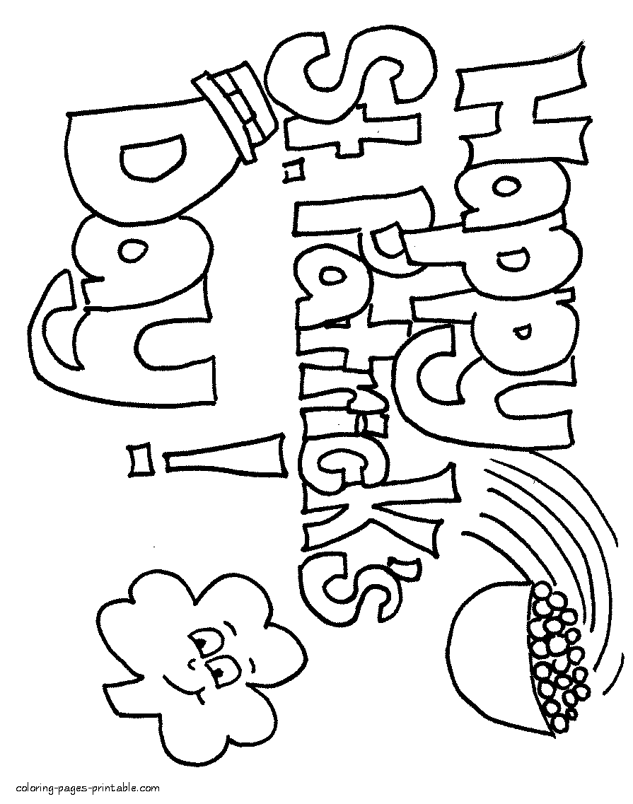Free Irish coloring pages
