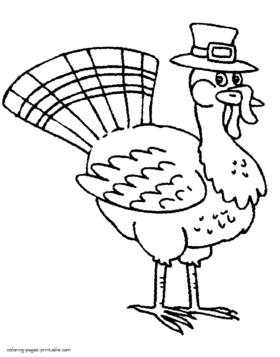 Thanksgiving turkey printable coloring pages