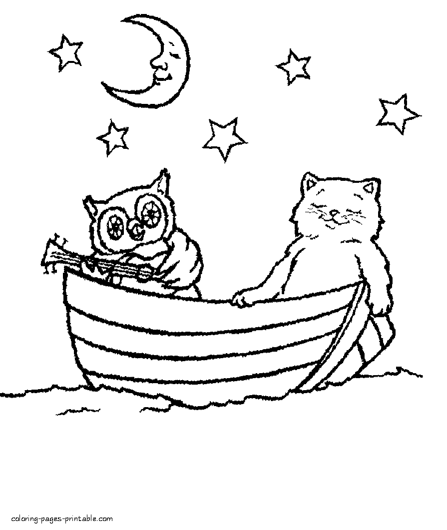 Valentine's Day coloring book. Print it free