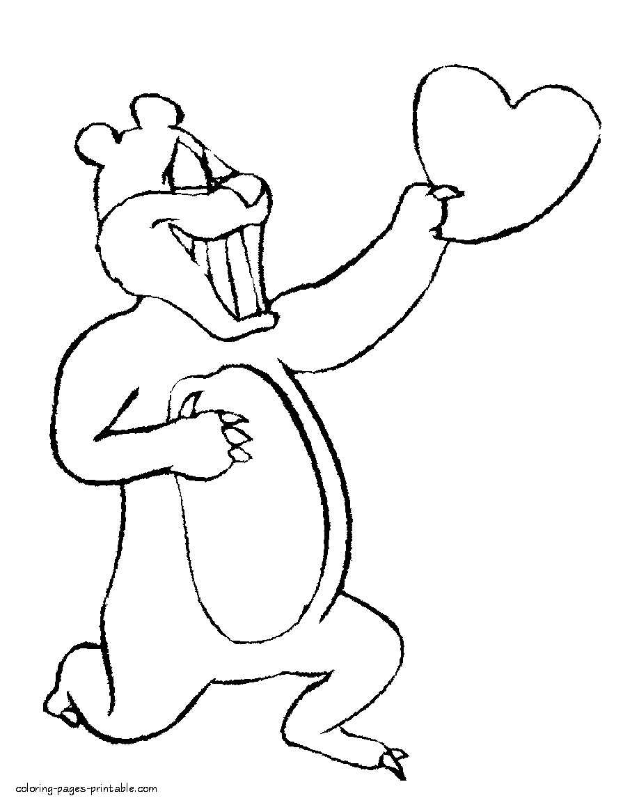 Valentine's Day hearts coloring pages for kid's activity