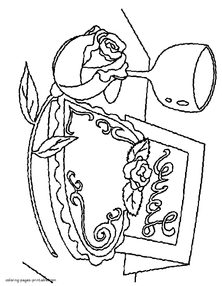 St. Valentine coloring pages printable