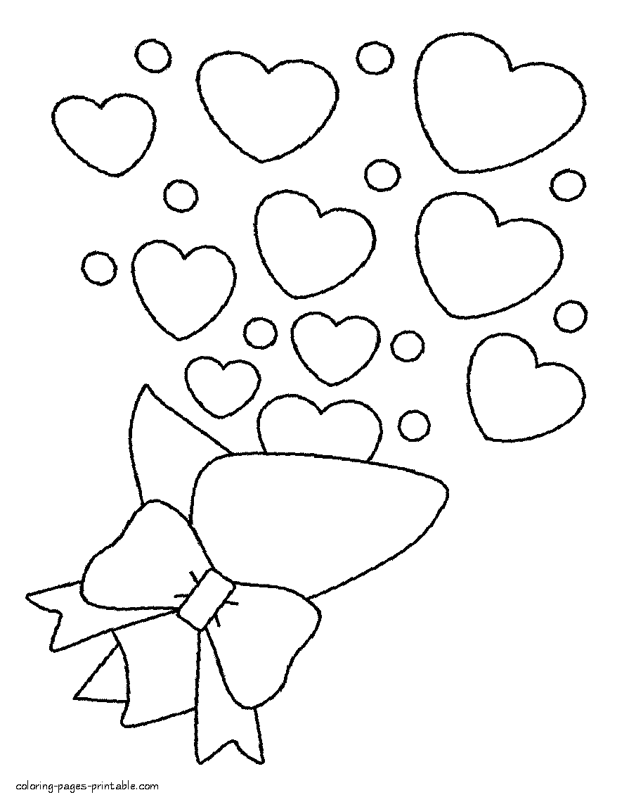 Valentine's coloring pages printable - Holiday