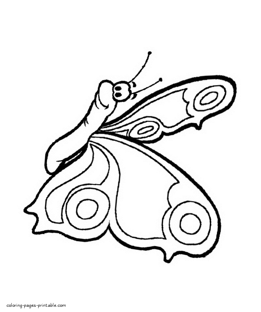 Butterfly coloring pages printable