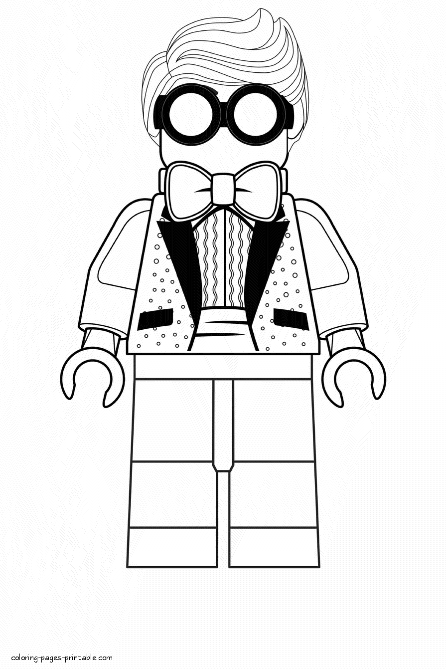 Lego Batman movie characters coloring pages