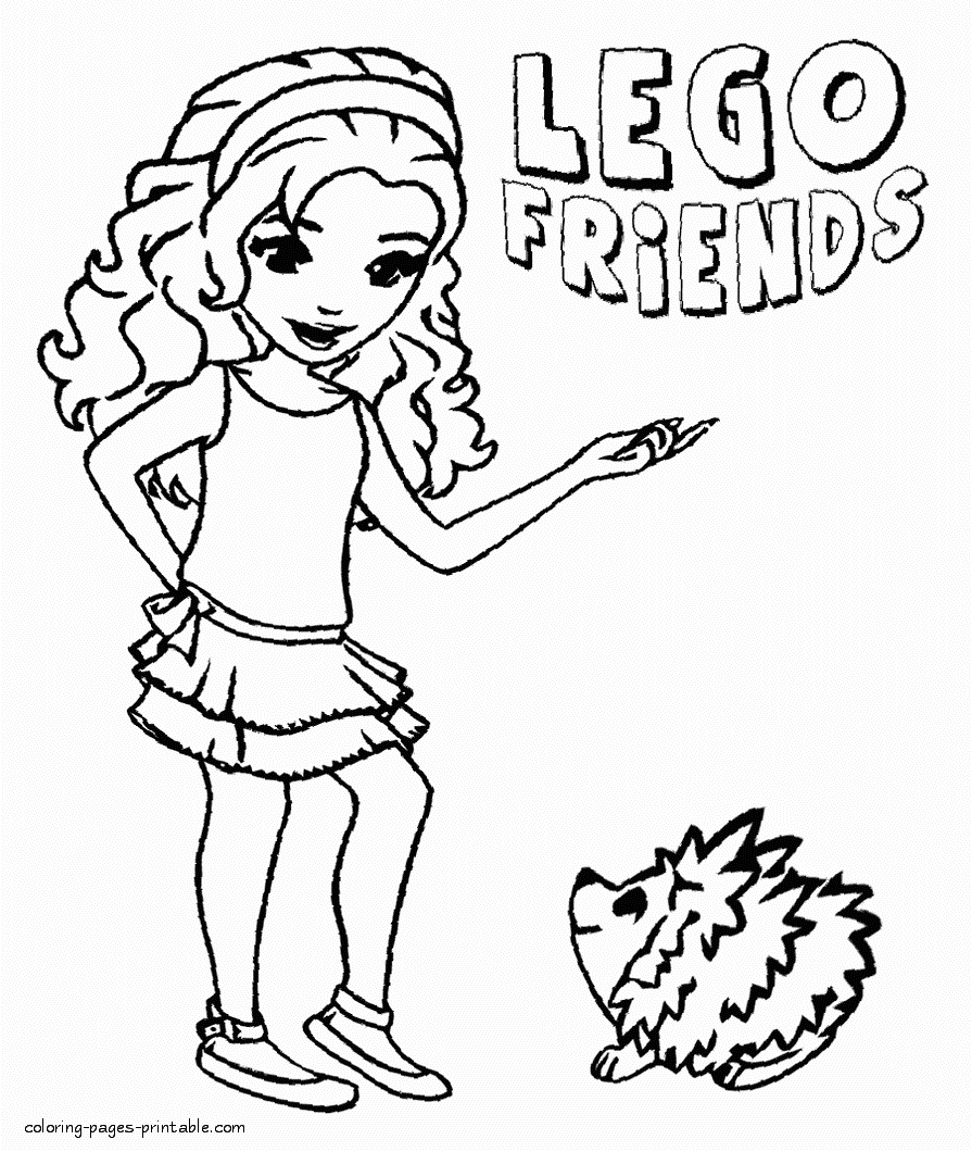 Lego Friends coloring sheets || COLORING-PAGES-PRINTABLE.COM
