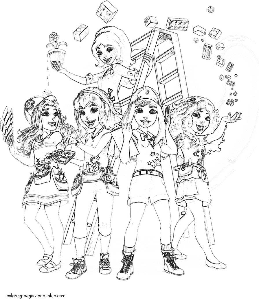 lego friends coloring pages 5 GIF