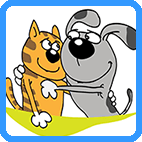 All coloring pages of Dog and Cat