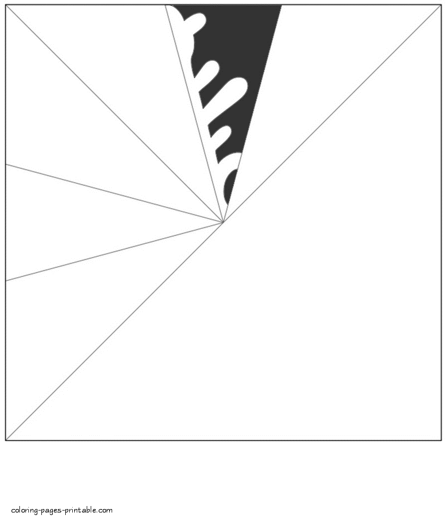 Paper snowflake template