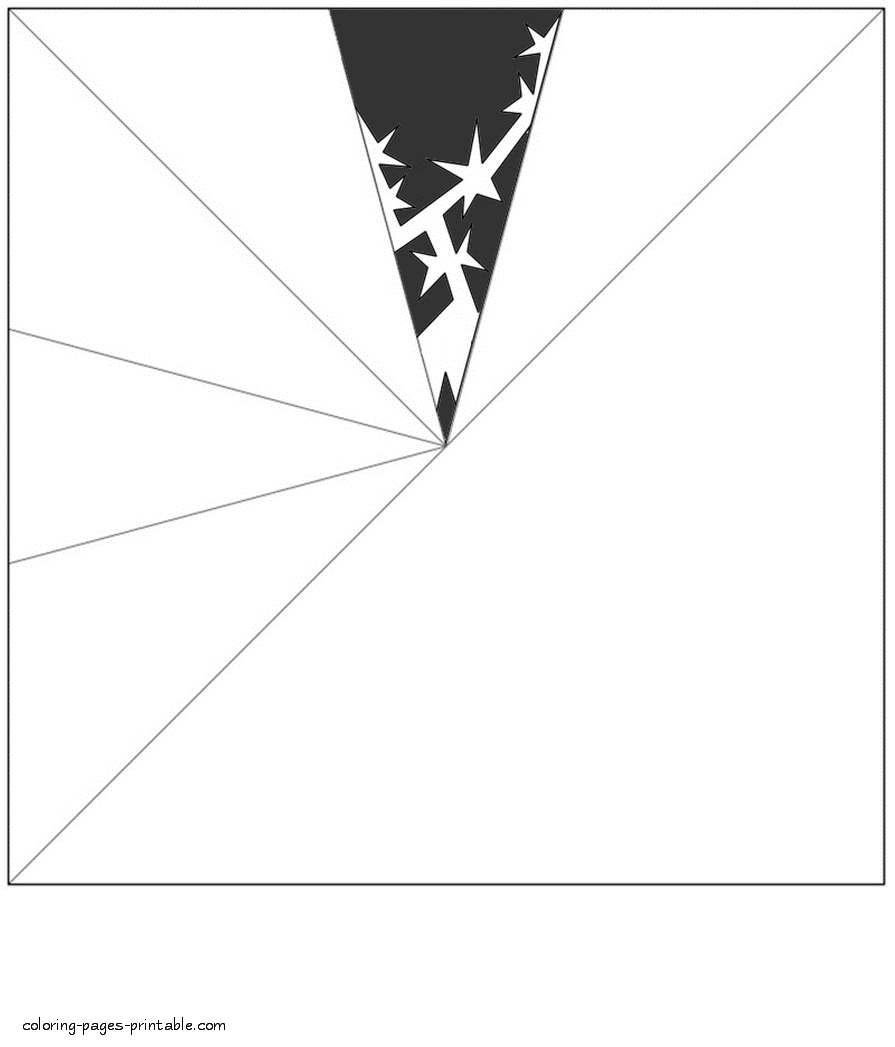 A4 Snowflake template to cut out