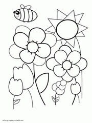Spring Coloring Pages. Free Printable Sheets For Kids.