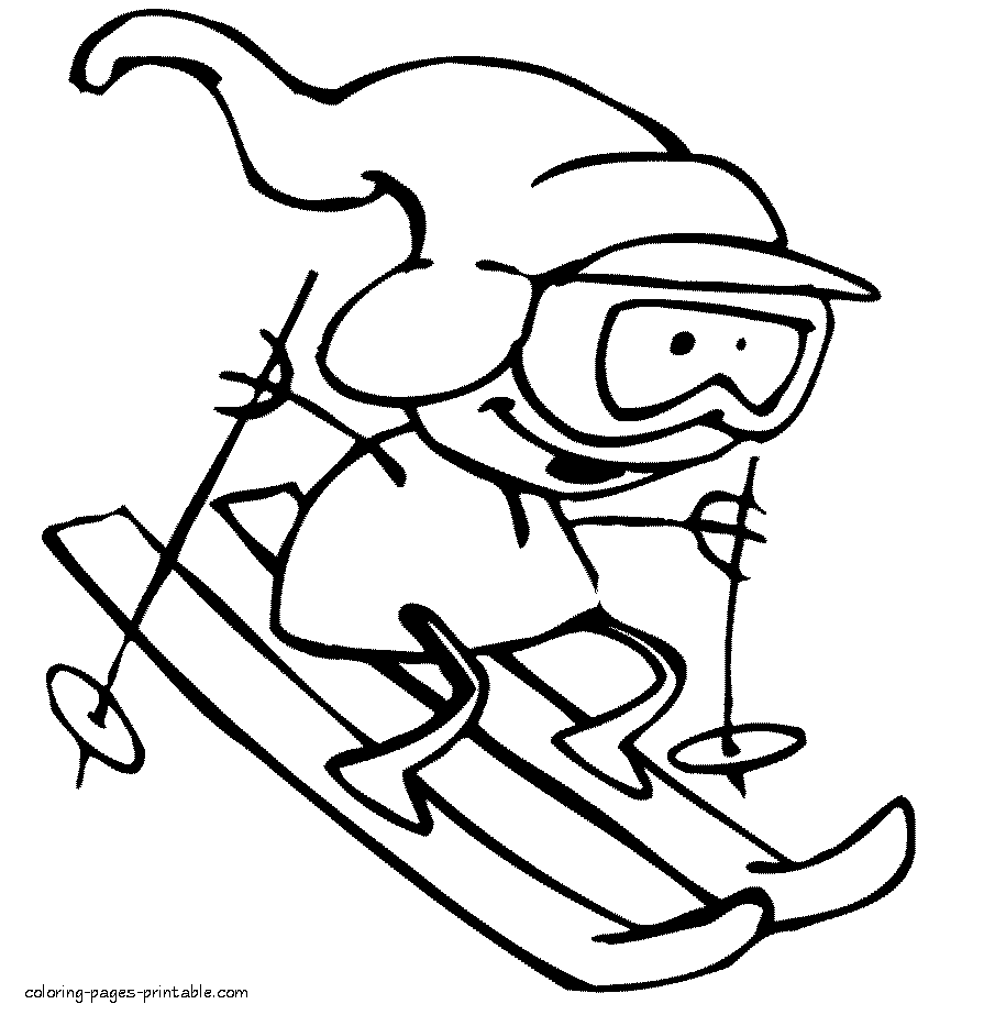 Snow free printable coloring pictures
