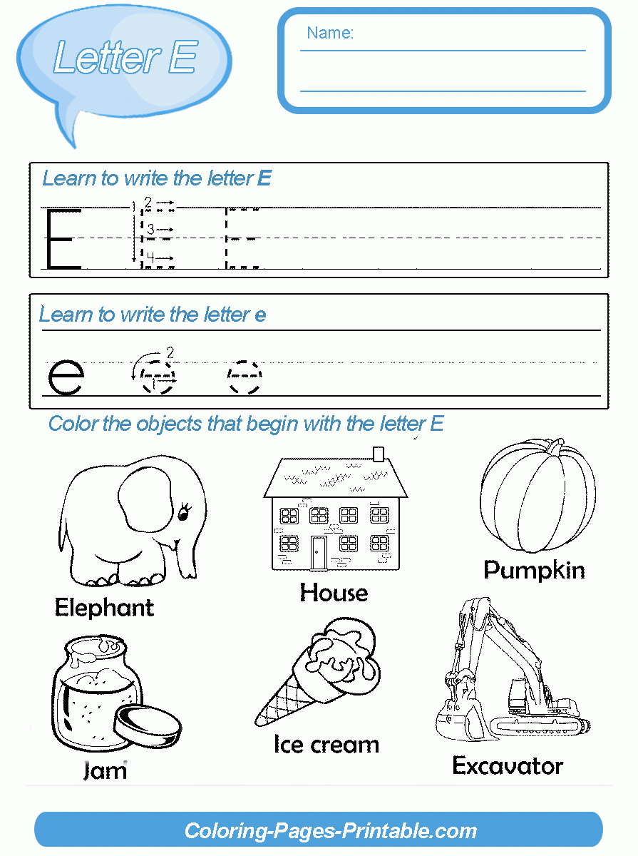 Free Letter Writing Worksheets For Kindergarten