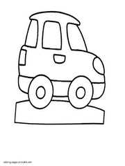 Preschoolers Coloring Pages Transportation Free Toy Car Boys Cars