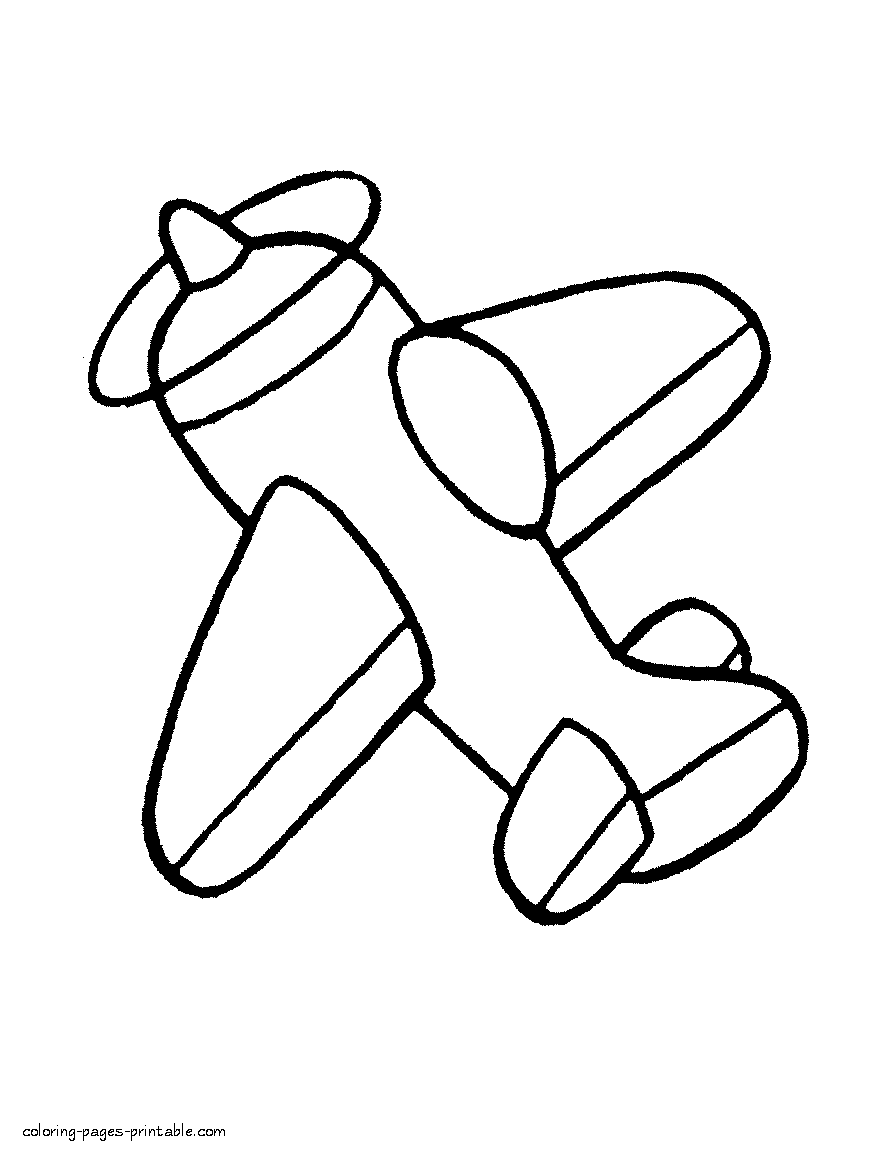 Coloring pages of toy transportation. Print its free