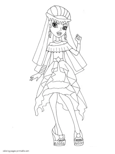 Coloring pages for girls to print. Abbey Bominable