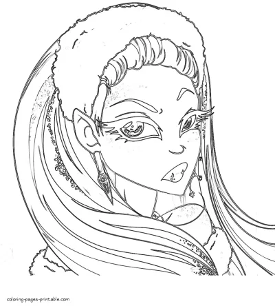 Abbey Bominable coloring page