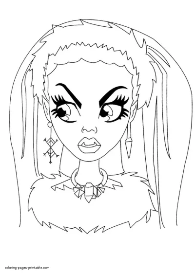 Awesome Abbey Bominable free coloring pages