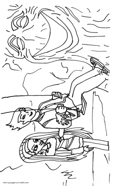 Heath Burns and Abbey Bominable coloring page
