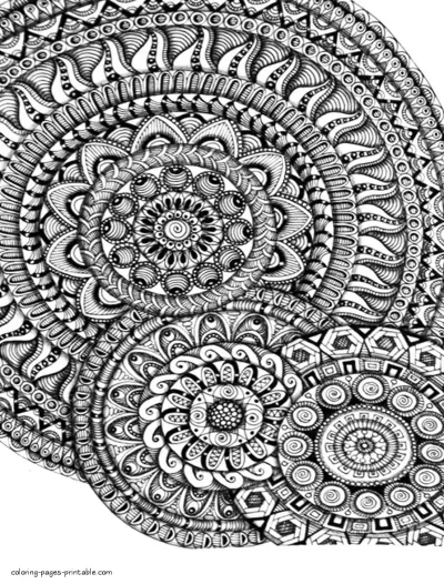 Abstract Coloring Pages To Print For Adults